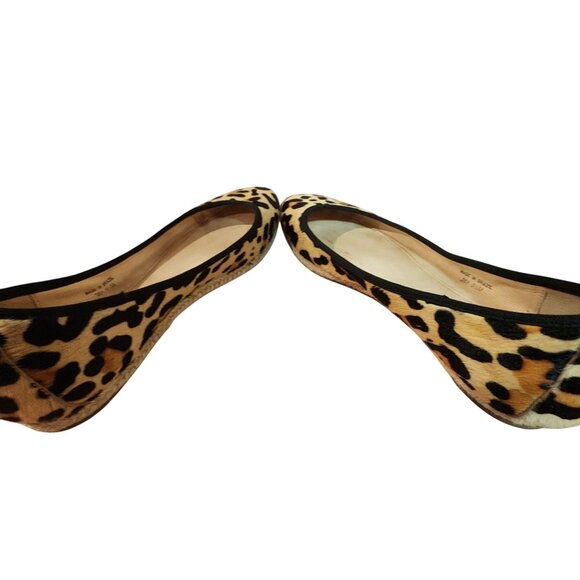 Kate Spade Vilette calf hair espadrille flats with a leopard print Womens size 9 - Picture 6 of 9